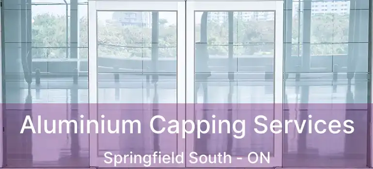  Aluminium Capping Services Springfield South - ON