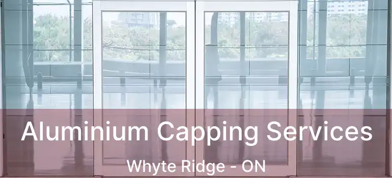  Aluminium Capping Services Whyte Ridge - ON