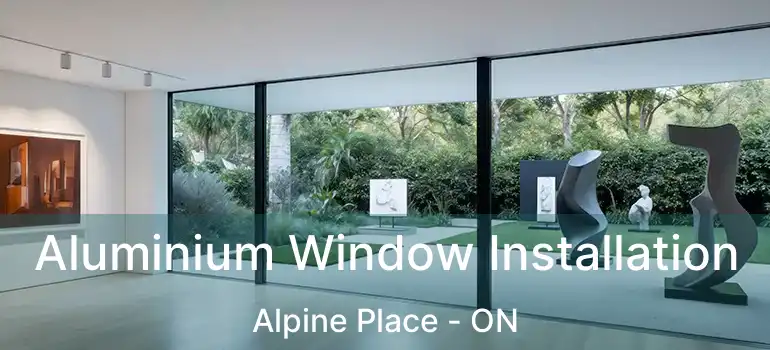  Aluminium Window Installation Alpine Place - ON