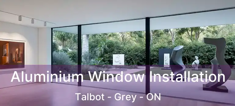  Aluminium Window Installation Talbot - Grey - ON
