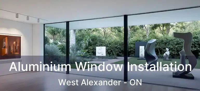  Aluminium Window Installation West Alexander - ON