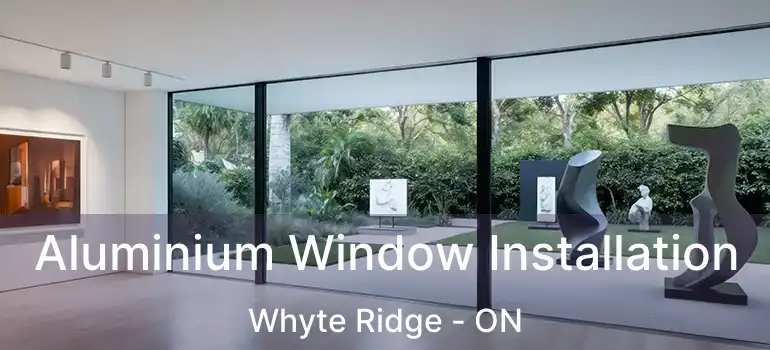  Aluminium Window Installation Whyte Ridge - ON