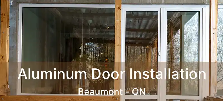  Aluminum Door Installation Beaumont - ON