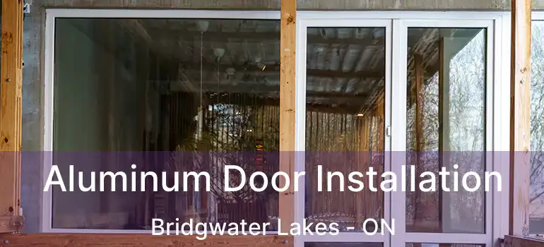  Aluminum Door Installation Bridgwater Lakes - ON