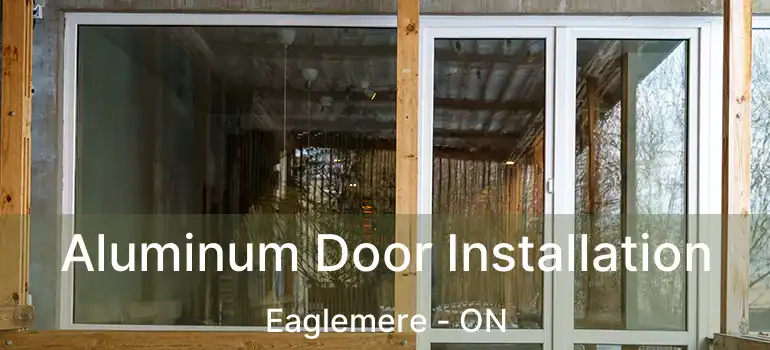 Aluminum Door Installation Eaglemere - ON