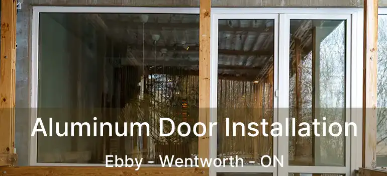  Aluminum Door Installation Ebby - Wentworth - ON