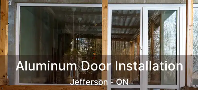  Aluminum Door Installation Jefferson - ON