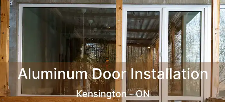  Aluminum Door Installation Kensington - ON