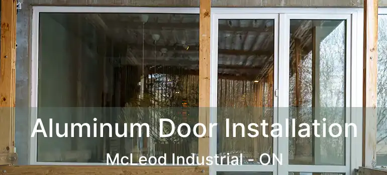  Aluminum Door Installation McLeod Industrial - ON