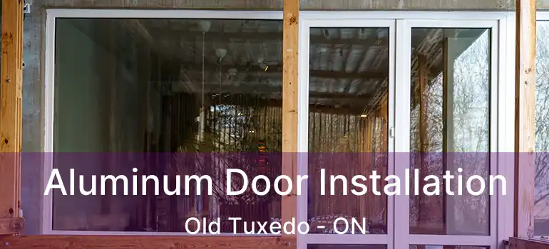  Aluminum Door Installation Old Tuxedo - ON