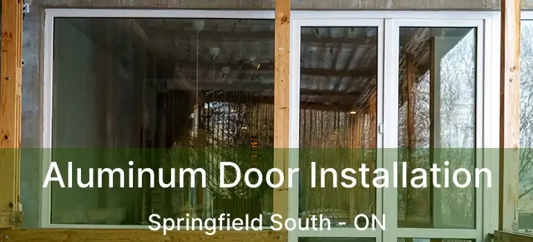  Aluminum Door Installation Springfield South - ON