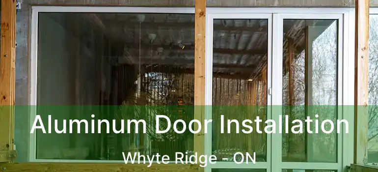  Aluminum Door Installation Whyte Ridge - ON