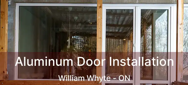  Aluminum Door Installation William Whyte - ON