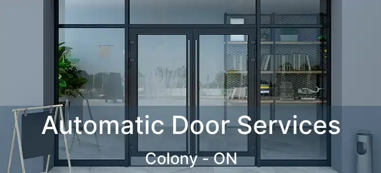  Automatic Door Services Colony - ON