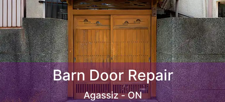  Barn Door Repair Agassiz - ON