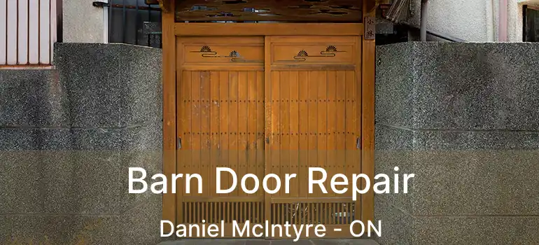  Barn Door Repair Daniel McIntyre - ON