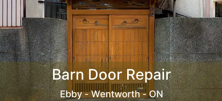  Barn Door Repair Ebby - Wentworth - ON