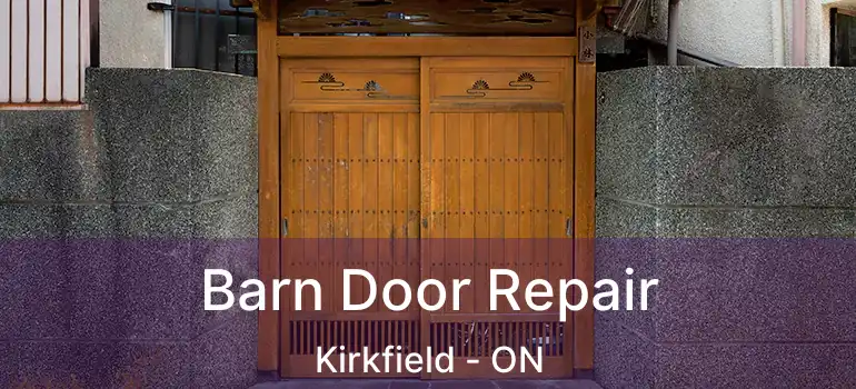  Barn Door Repair Kirkfield - ON