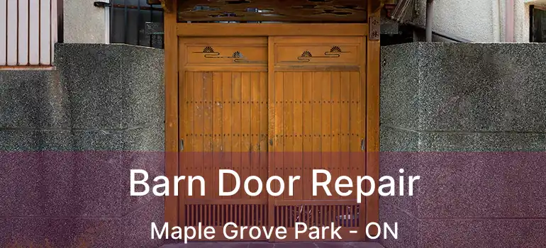  Barn Door Repair Maple Grove Park - ON