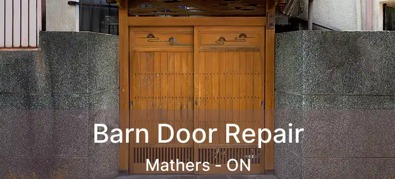  Barn Door Repair Mathers - ON
