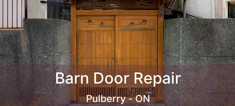  Barn Door Repair Pulberry - ON