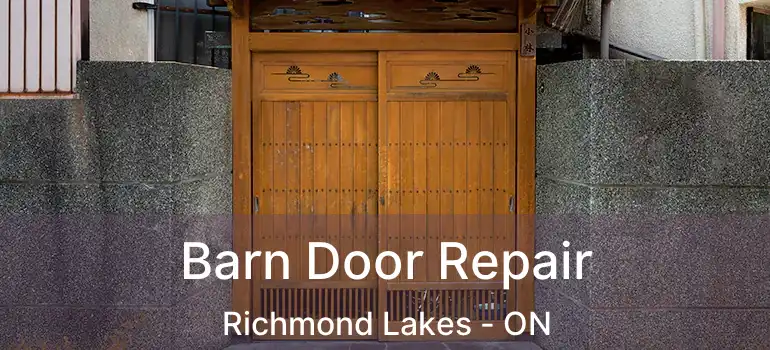  Barn Door Repair Richmond Lakes - ON