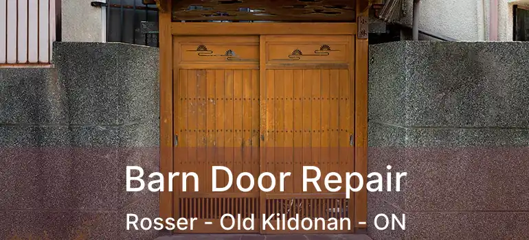  Barn Door Repair Rosser - Old Kildonan - ON