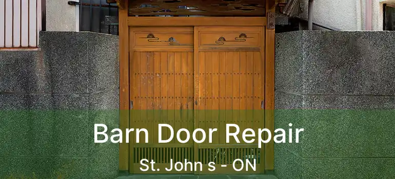  Barn Door Repair St. John s - ON