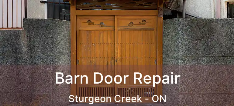  Barn Door Repair Sturgeon Creek - ON