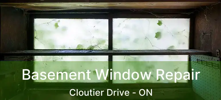  Basement Window Repair Cloutier Drive - ON