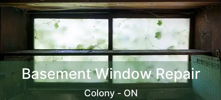  Basement Window Repair Colony - ON