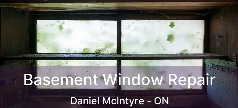  Basement Window Repair Daniel McIntyre - ON