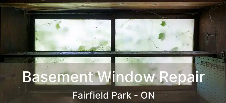  Basement Window Repair Fairfield Park - ON