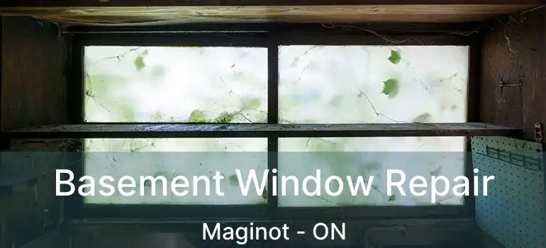  Basement Window Repair Maginot - ON