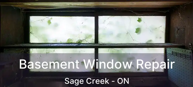  Basement Window Repair Sage Creek - ON