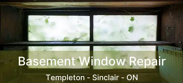  Basement Window Repair Templeton - Sinclair - ON