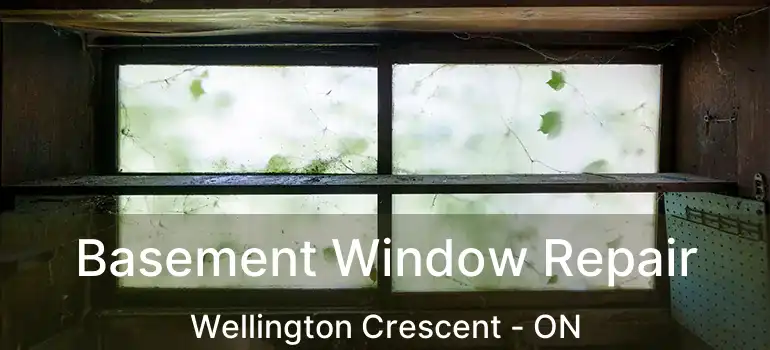  Basement Window Repair Wellington Crescent - ON
