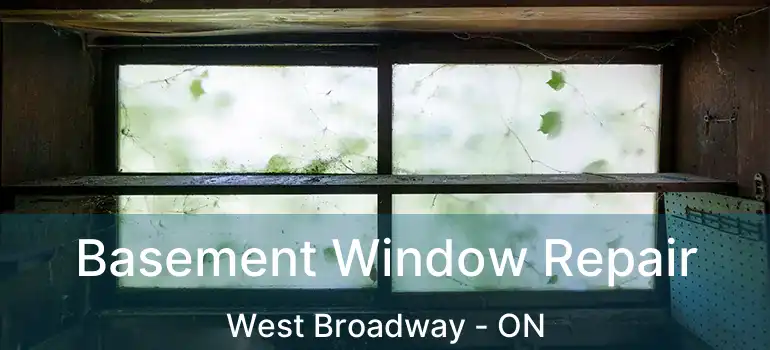  Basement Window Repair West Broadway - ON