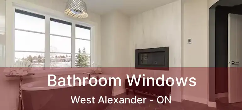  Bathroom Windows West Alexander - ON