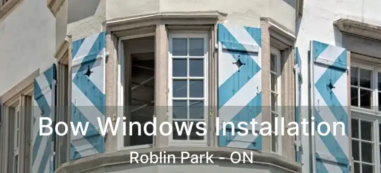  Bow Windows Installation Roblin Park - ON