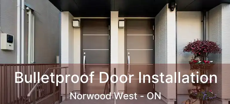  Bulletproof Door Installation Norwood West - ON