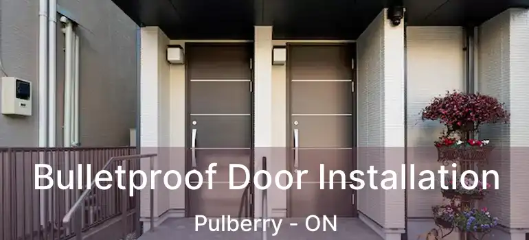  Bulletproof Door Installation Pulberry - ON