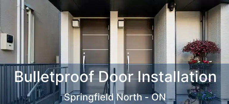  Bulletproof Door Installation Springfield North - ON