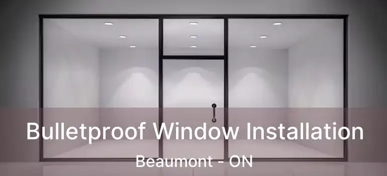  Bulletproof Window Installation Beaumont - ON