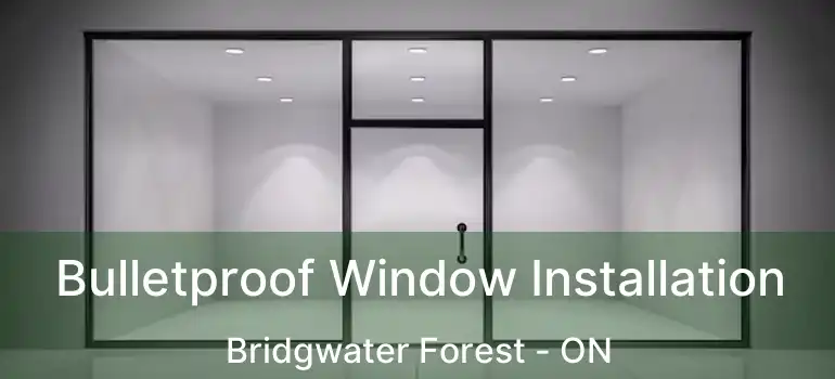  Bulletproof Window Installation Bridgwater Forest - ON