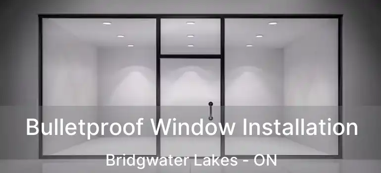 Bulletproof Window Installation Bridgwater Lakes - ON