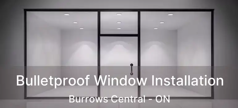  Bulletproof Window Installation Burrows Central - ON