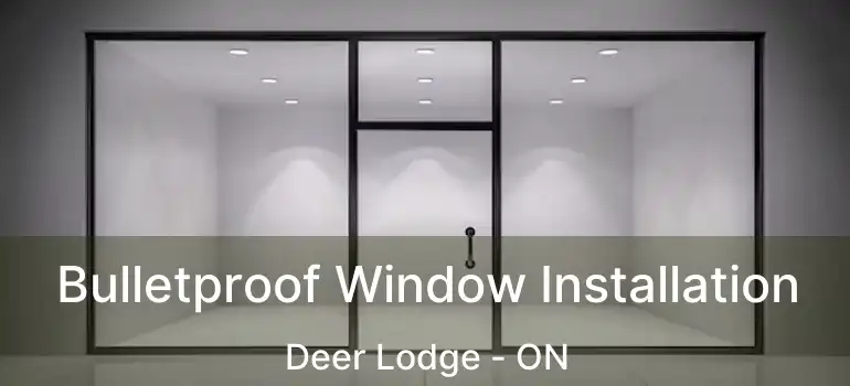  Bulletproof Window Installation Deer Lodge - ON