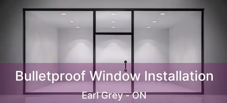  Bulletproof Window Installation Earl Grey - ON