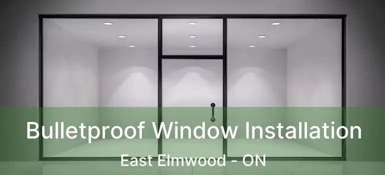  Bulletproof Window Installation East Elmwood - ON